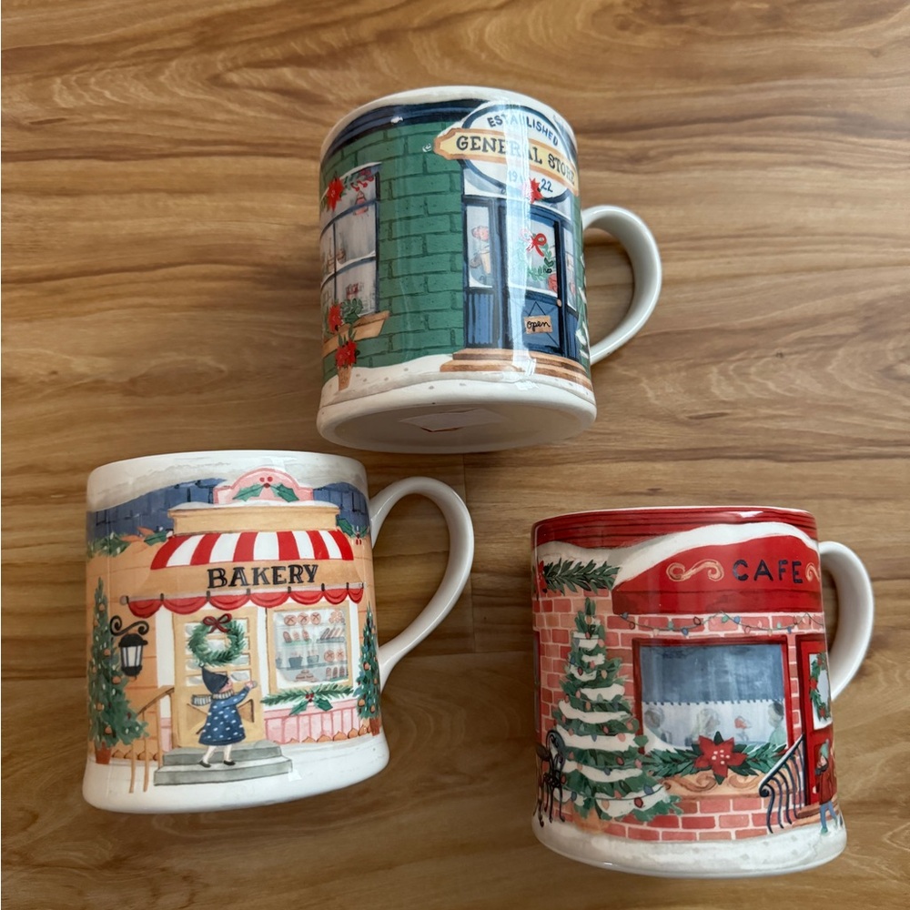 Sur La Table - Holiday Houses Mug Set of 3